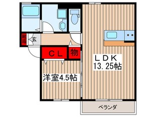 エスポワールAの物件間取画像